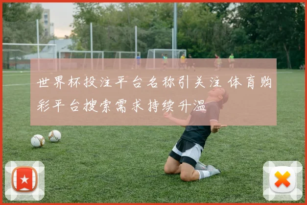 世界杯投注平台名称引关注 体育购彩平台搜索需求持续升温